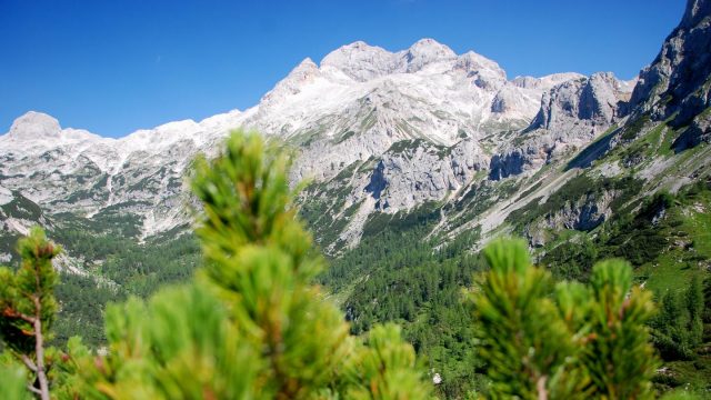Der Berg Triglav in den Julischen Alpen