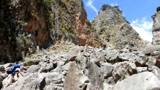 Wanderreise_Kreta – Kletterstelle Aradhena Schlucht