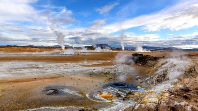 Geothermisches Gebiet Hverir auf Island